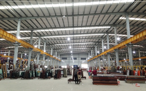 灣里區領導、嘉賓到訪富軒門窗