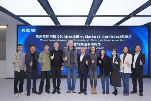 德國柯梅令首席執行官Dr.Peter Mrosik等一行蒞臨富軒集團